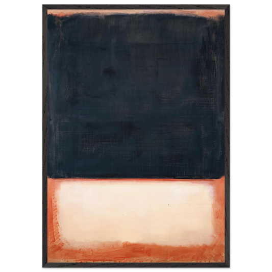 No 7 Dark Over Light - 1954 - Mark Rothko Framed Art Print – Black Wooden Frame - Default Title - -Framed Art Print