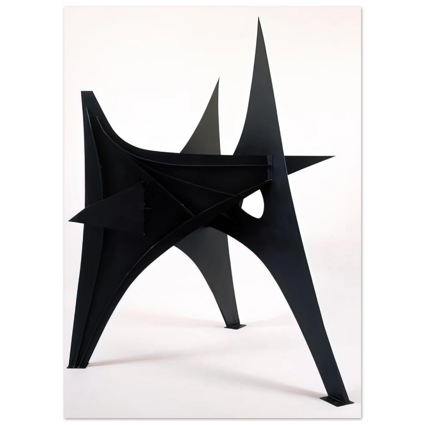 Alexander Calder - TROIS PICS INTERMEDIATE MAQUETTE 1967 Fine Art Poster - 75x100 cm / 30x40 inches