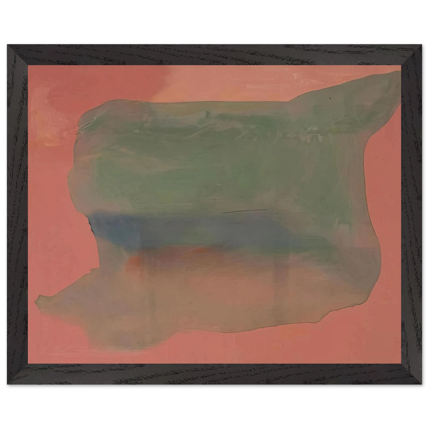 Helen Frankenthaler - Yearning - 1973 Wall art - 15x20 cm / 6x8 inches - Premium Wooden Framed Poster With Fine Art Paper - Black frame
