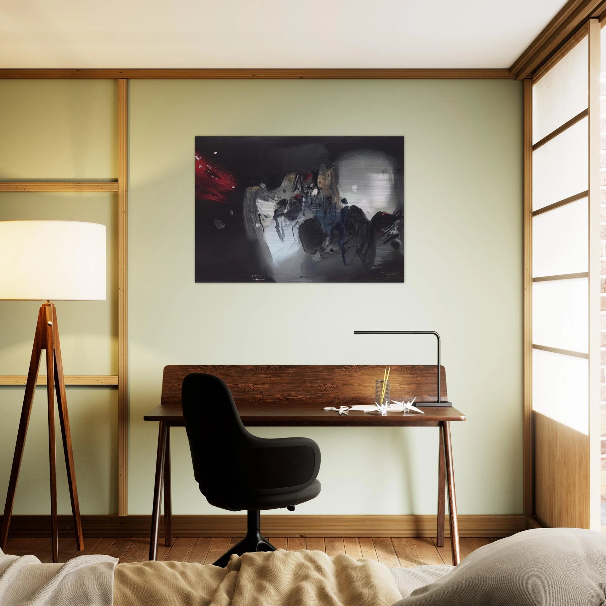 COMPOSITION 1972 - Chu teh Chun Brushed Aluminum Print - 70x100 cm / 28x40 inches | Chu teh Chun Aluminum Print | Chu teh Chun Prints