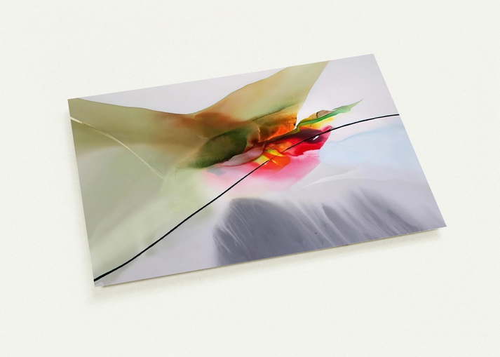 Phenomena Sung Mantle - 1969 By Paul Jenkins Pack of 10 Post Cards | Paul Jenkins Post Cards | A6 (10.5 x 14.8 cm) - 4.1 x 5.8 inches