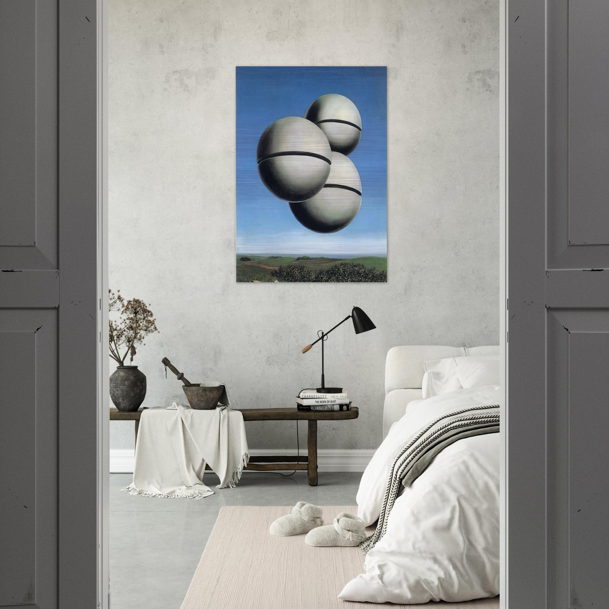 THE VOICE OF SPACE 1928 - Rene Magritte Brushed Aluminum Print - 70x100 cm / 28x40 inches | Rene Magritte Aluminum Print | Rene Magritte Prints