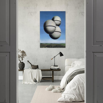 THE VOICE OF SPACE 1928 - Rene Magritte Brushed Aluminum Print - 70x100 cm / 28x40 inches | Rene Magritte Aluminum Print | Rene Magritte Prints