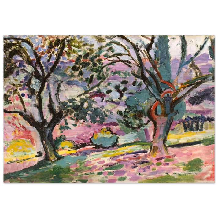 OLIVE TREES AT COLLIOURE 1906 - Henri Matisse Brushed Aluminum Print - 70x100 cm / 28x40 inches | Henri Matisse Aluminum Print | Henri Matisse Prints