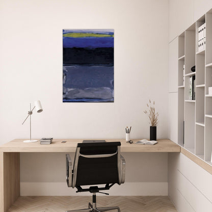 Blue Space - 1954 - Thomas Downing Brushed Aluminum Print - 70x100 cm / 28x40 inches | Thomas Downing Aluminum Print | Thomas Downing Prints