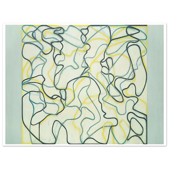 Brice Marden - Second Letter Zen Spring - 2009  75x100 cm / 30x40inches Fine Art Poster