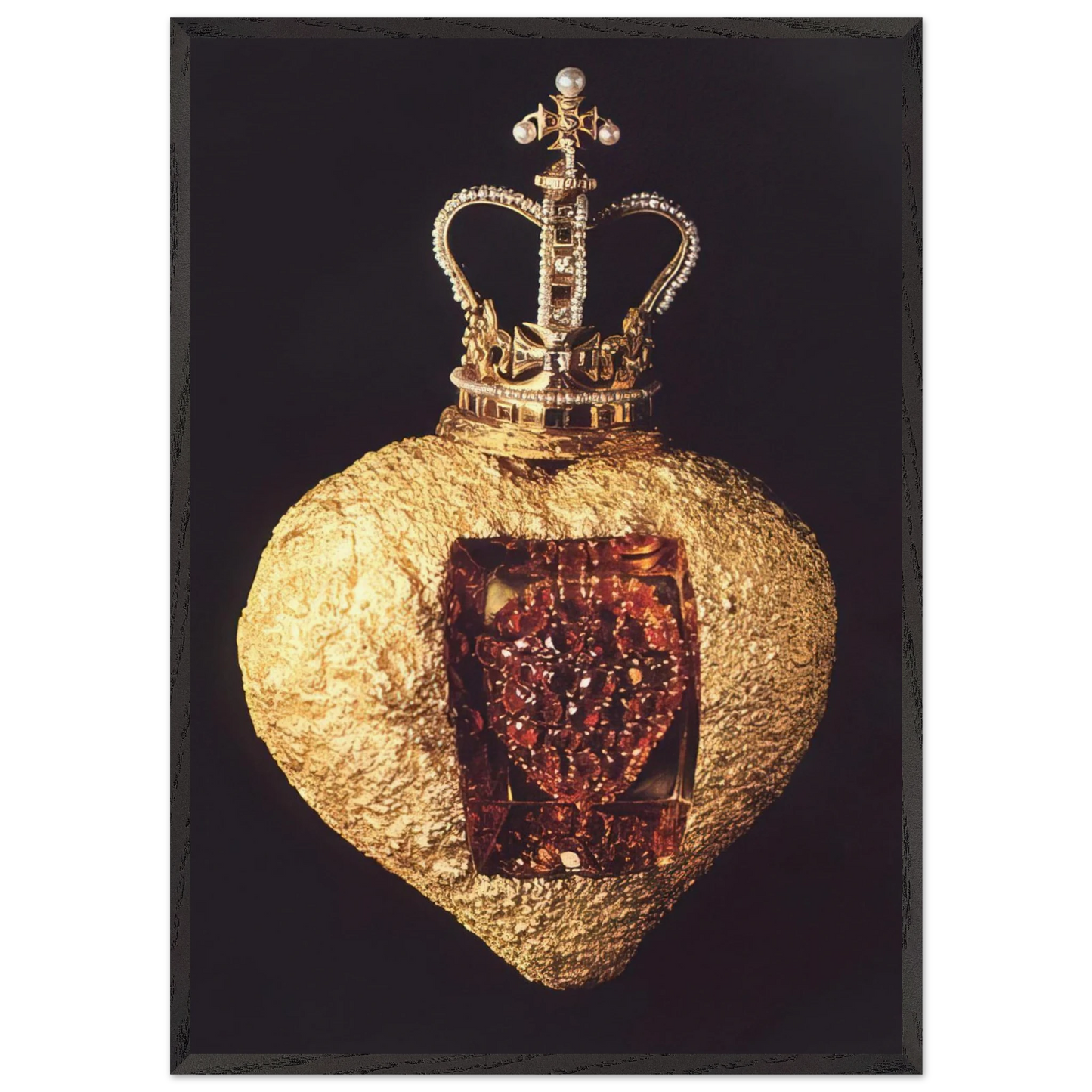 THE ROYAL HEART - Salvador Dali Framed Art Print – Black Wooden Frame - Default Title - -Framed Art Print