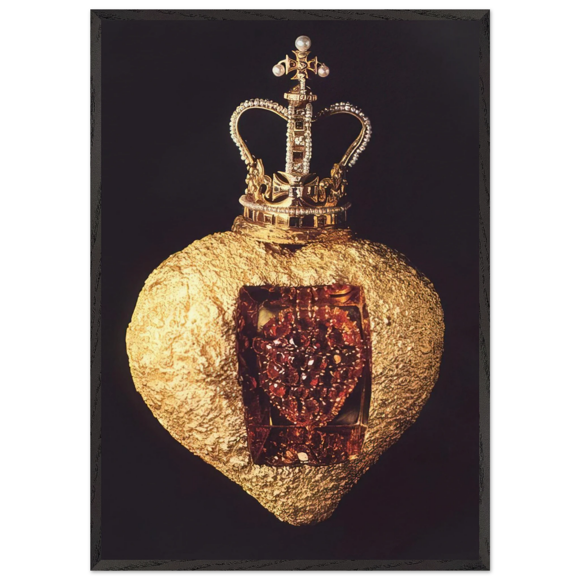 THE ROYAL HEART - Salvador Dali Framed Art Print – Black Wooden Frame - Default Title - -Framed Art Print