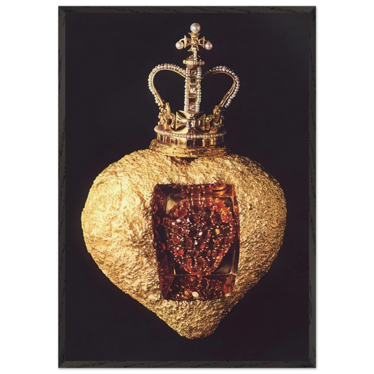 THE ROYAL HEART - Salvador Dali Framed Art Print – Black Wooden Frame - Default Title - -Framed Art Print