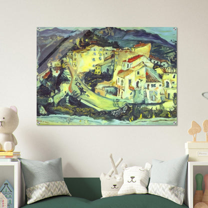 LANDSCAPE OF CAGNES - Chaim Soutine Acrylic Print - 70x100 cm / 28x40″ inches | Chaim Soutine Wall Art | Chaim Soutine Prints