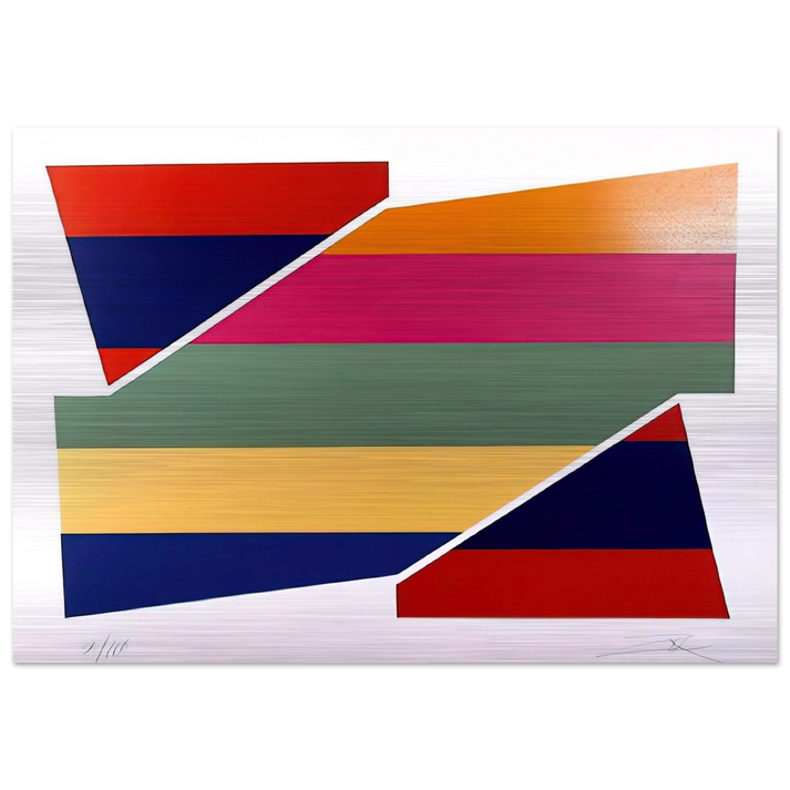 Rotation I - 1980 - Larry Zox Brushed Aluminum Print - 70x100 cm / 28x40 inches | Larry Zox Aluminum Print | Larry Zox Prints