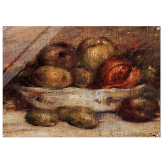 Still Life with Fruit - Pierre-Auguste Renoir Acrylic Print - 70x100 cm / 28x40″ inches