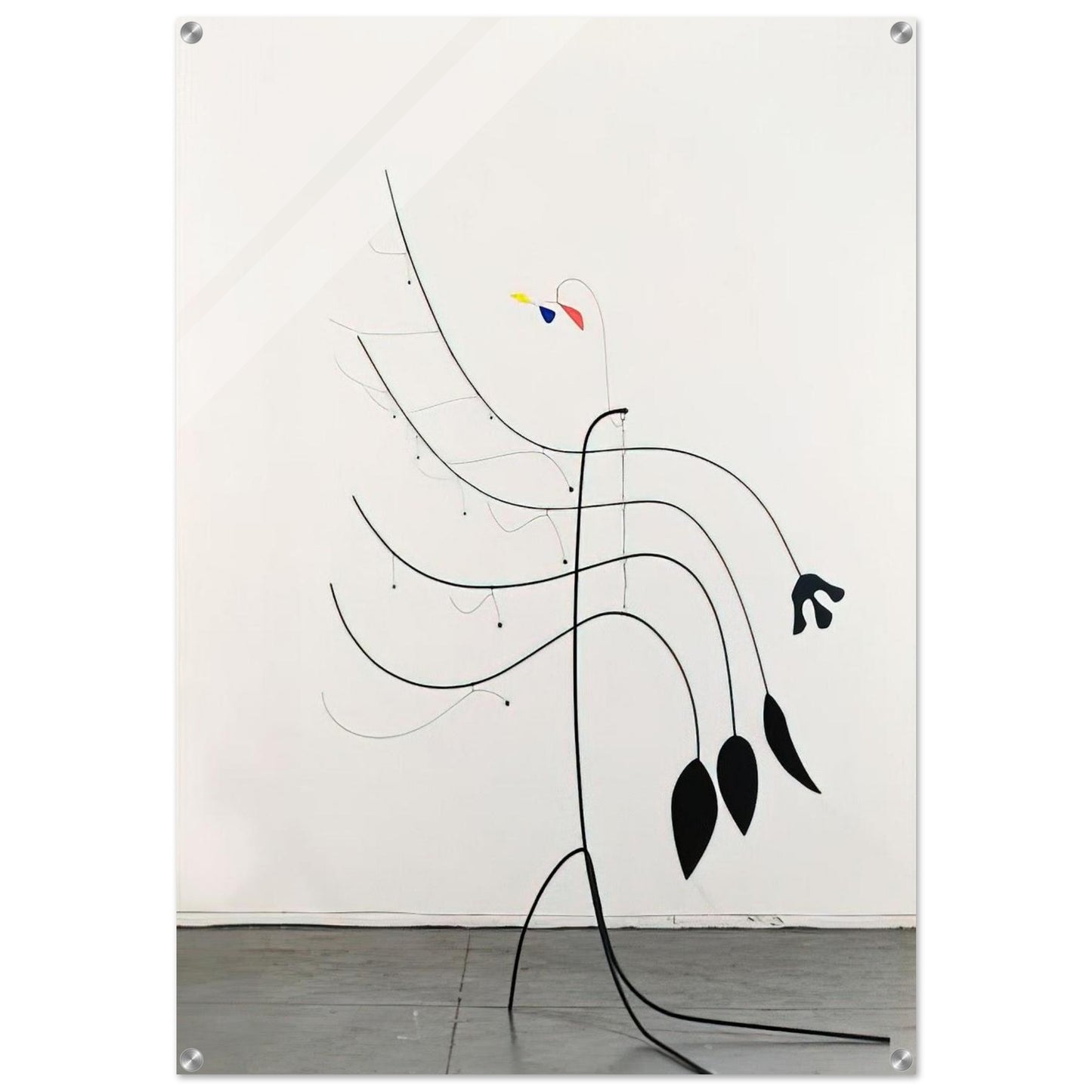 FOUR LEAVES AND THREE PETALS 1939 - Alexander Calder Acrylic Print - 70x100 cm / 28x40″ inches | Alexander Calder Wall Art | Alexander Calder Prints