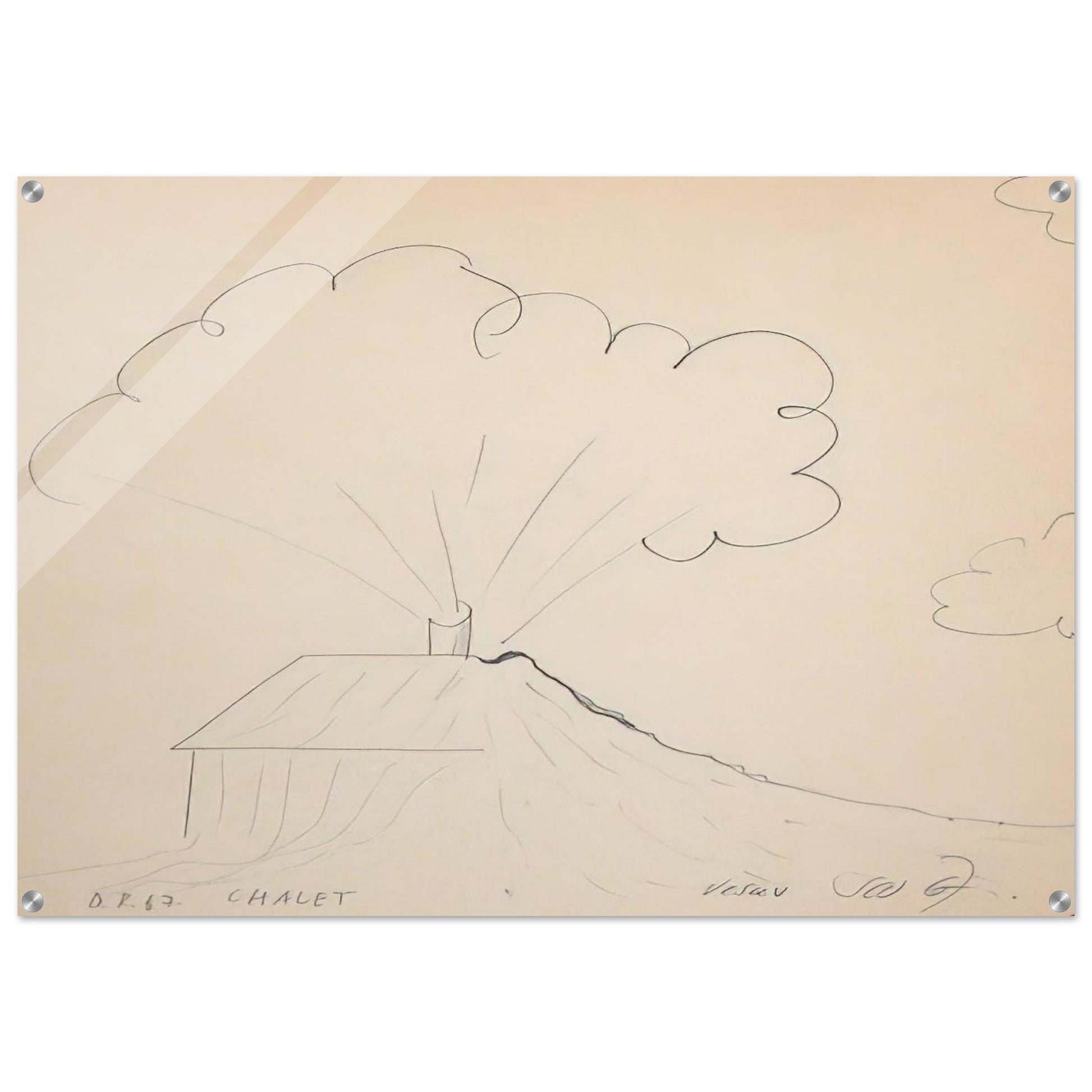 Chateau Vesuv - 1967 - Dieter Roth Acrylic Print - 70x100 cm / 28x40″ inches | Dieter Roth Wall Art | Dieter Roth Prints