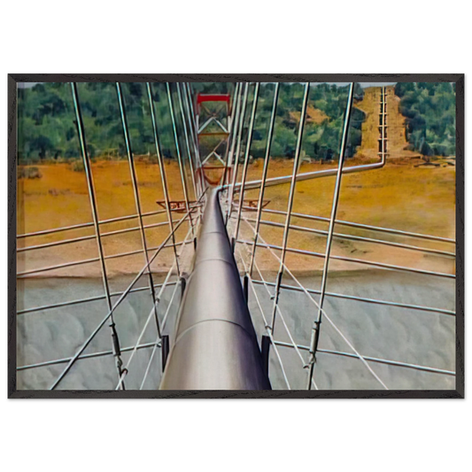 Pipeline - 1955 - Clarence Holbrook Carter Framed Art Print – Black Wooden Frame - Default Title - -Framed Art Print