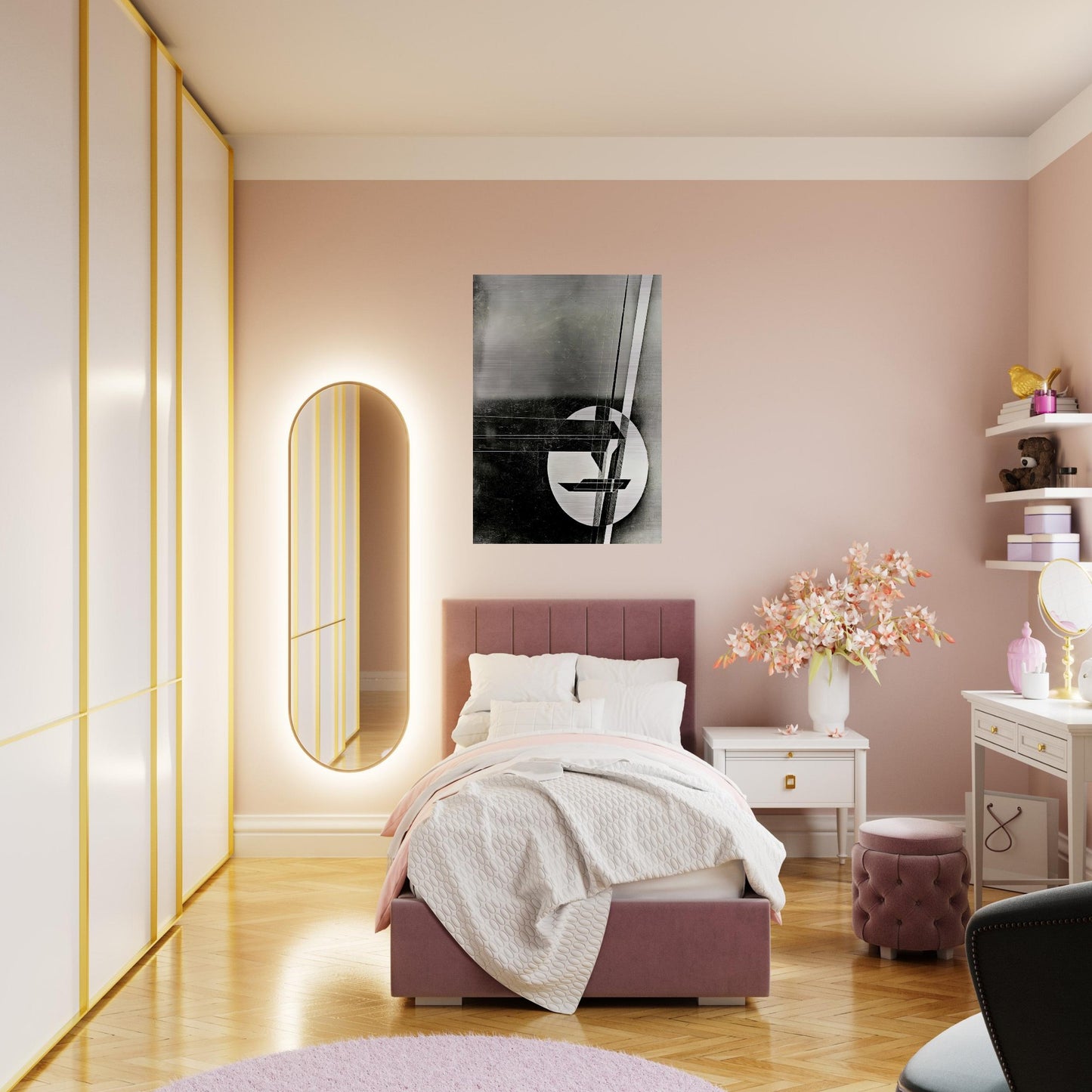 Composition - Laszlo Moholy-Nagy Brushed Aluminum Print - 70x100 cm / 28x40 inches | Laszlo Moholy-Nagy Aluminum Print | Laszlo Moholy-Nagy Prints