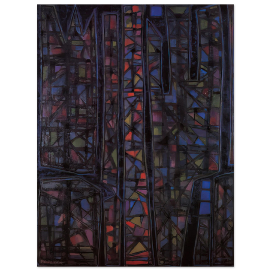 Alfred Manessier - Recueillement nocturne II - 1952 Fine Art Poster - Default Title