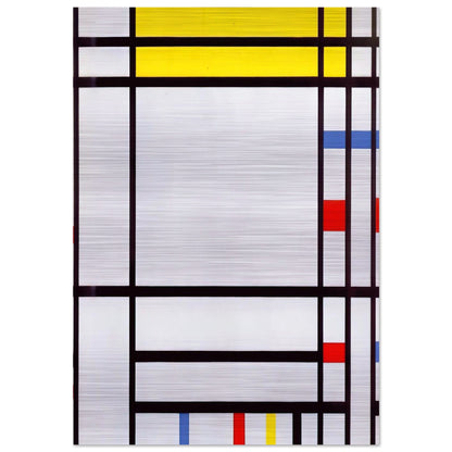 Place de la Concorde - Piet Mondrian Brushed Aluminum Print - 70x100 cm / 28x40 inches | Piet Mondrian Aluminum Print | Piet Mondrian Prints