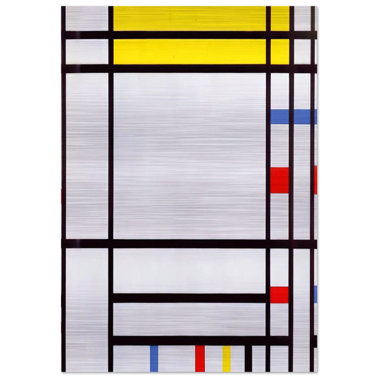 Place de la Concorde - Piet Mondrian Brushed Aluminum Print - 70x100 cm / 28x40 inches | Piet Mondrian Aluminum Print | Piet Mondrian Prints