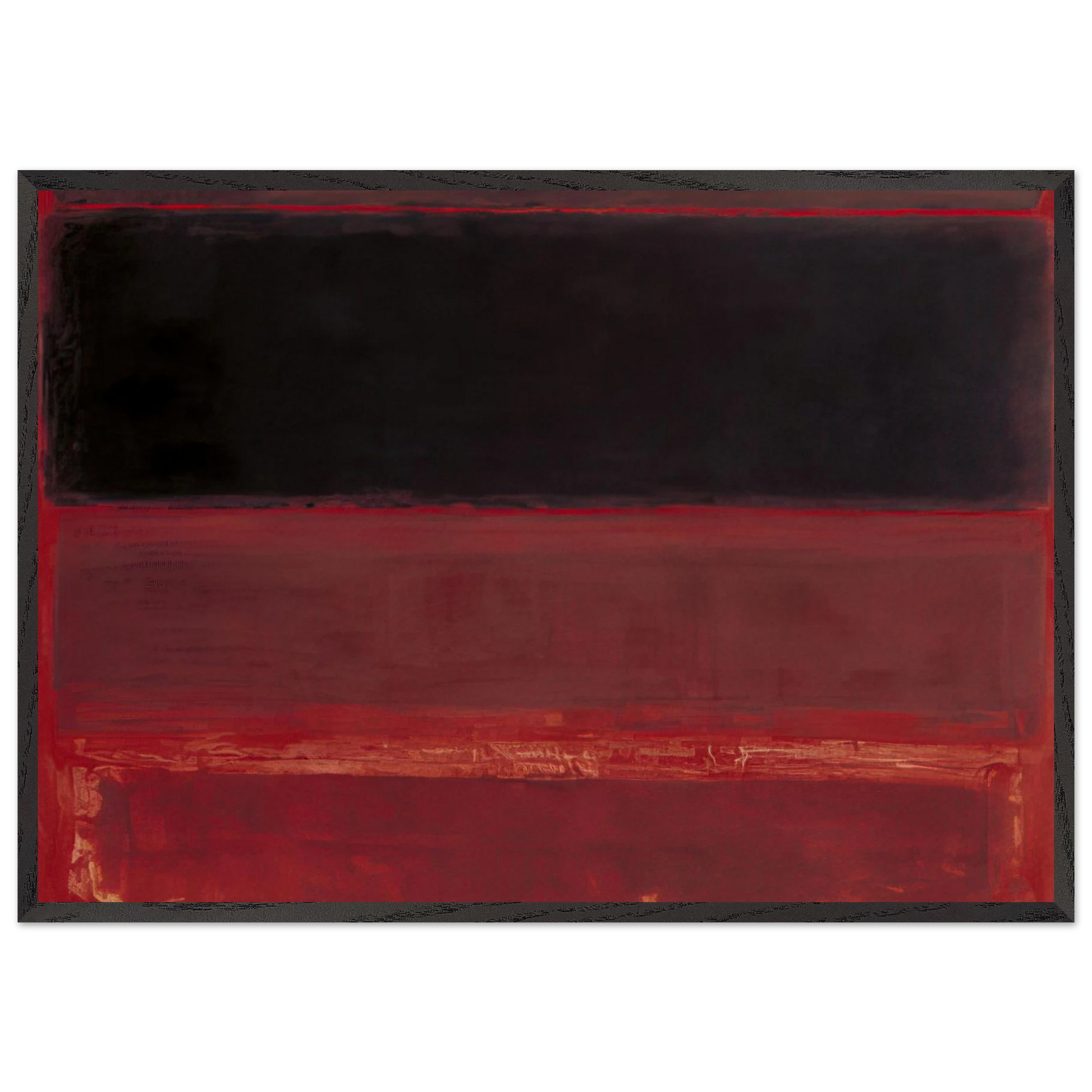 Four Darks in Red - 1958 - Mark Rothko Framed Art Print – Black Wooden Frame - Default Title - -Framed Art Print