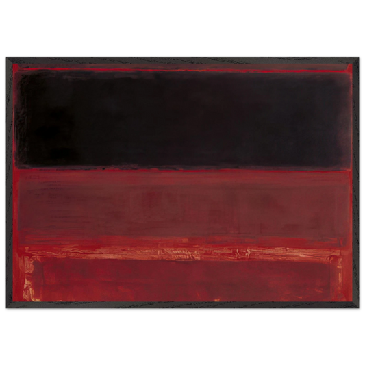 Four Darks in Red - 1958 - Mark Rothko Framed Art Print – Black Wooden Frame - Default Title - -Framed Art Print