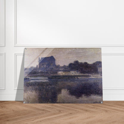 Vernon Church in Fog - claude monet Acrylic Print - 70x100 cm / 28x40″ inches | claude monet Wall Art | claude monet Prints