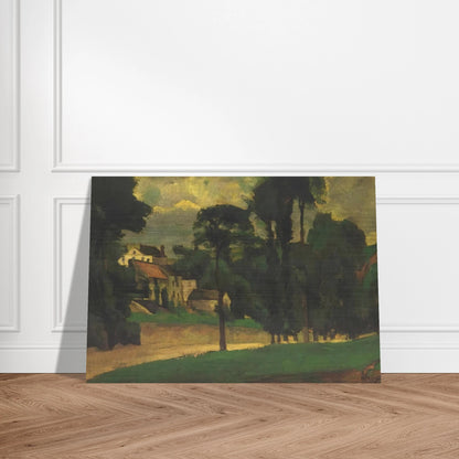 Road at Pontoise - Paul Cézanne Brushed Aluminum Print - 70x100 cm / 28x40 inches | Paul Cézanne Aluminum Print | Paul Cézanne Prints