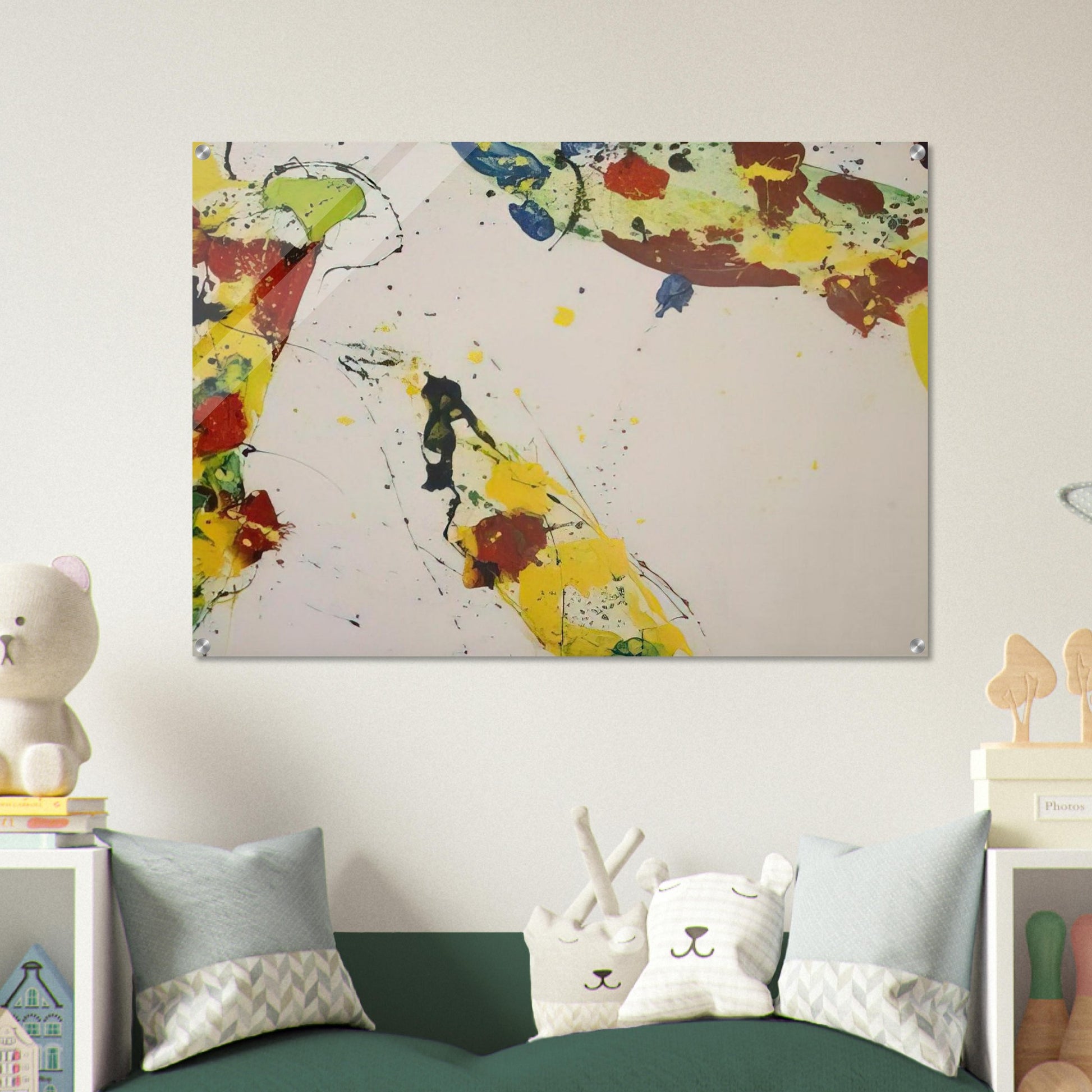 Coral Trails - Sam Francis Acrylic Print - 70x100 cm / 28x40″ inches | Sam Francis Wall Art | Sam Francis Prints