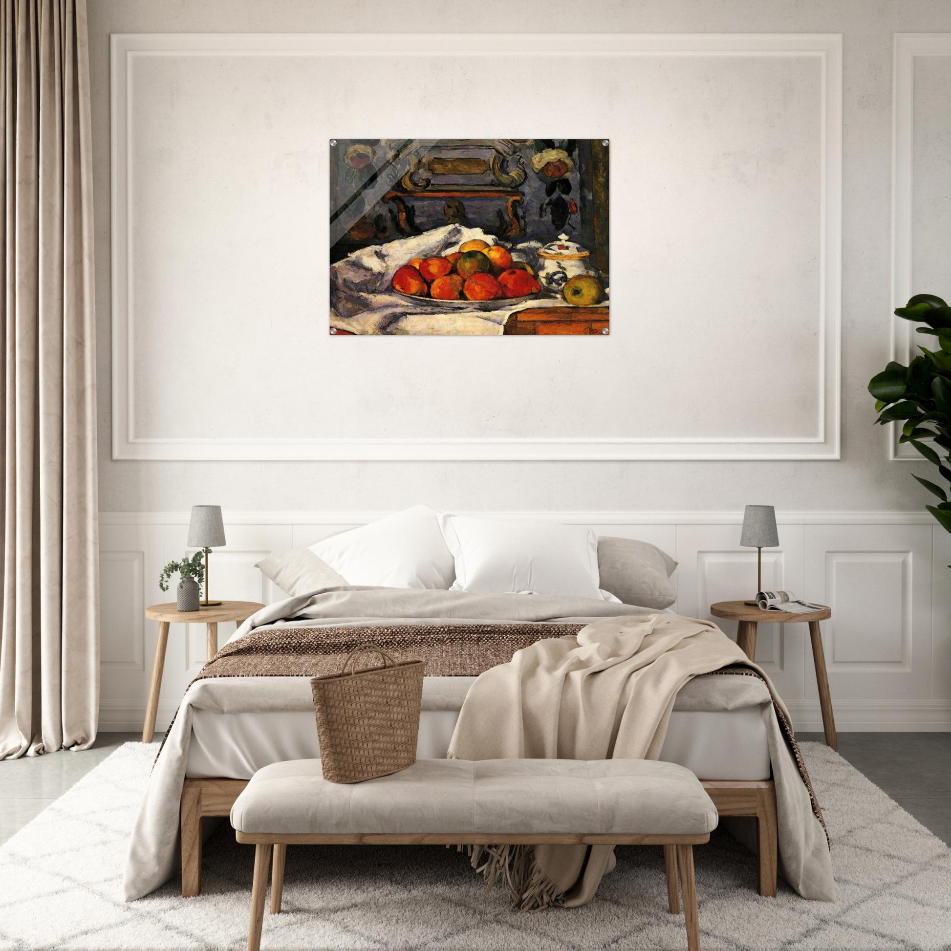 Dish of Apples - Paul Cézanne Acrylic Print - 70x100 cm / 28x40″ inches