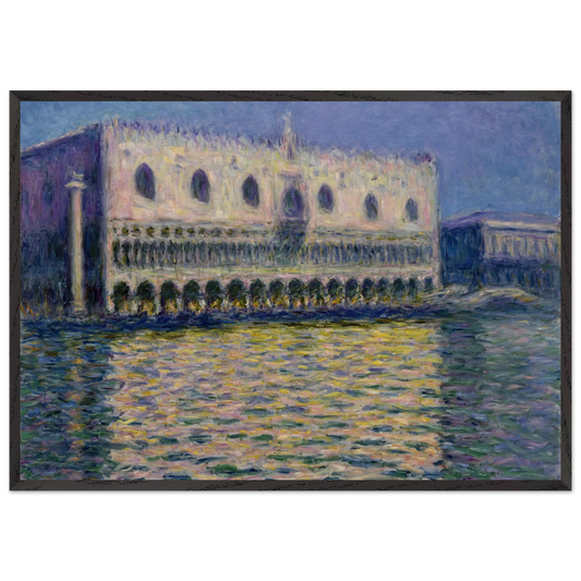 The Palazzo Ducale - claude monet Framed Art Print – Black Wooden Frame - Default Title - -Framed Art Print