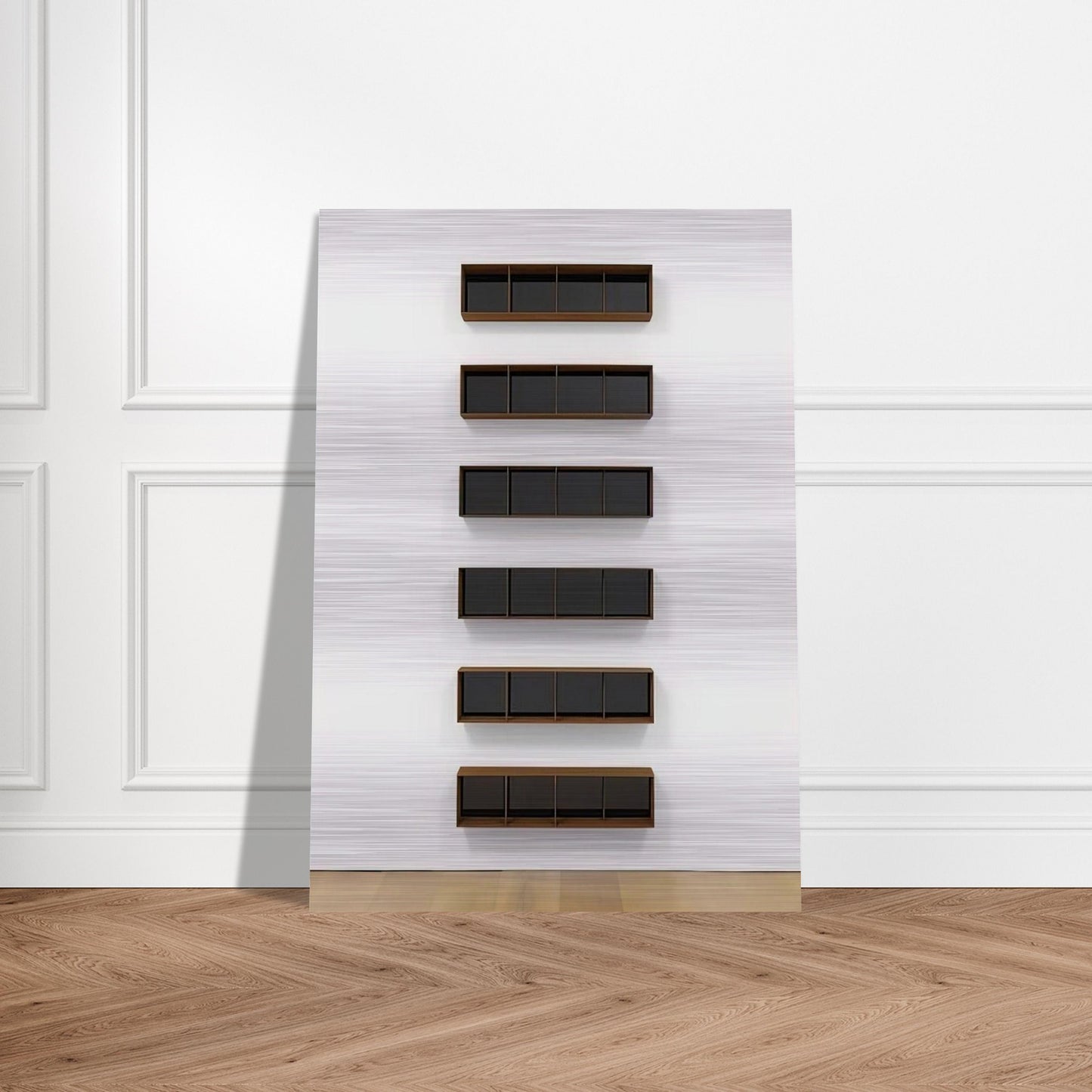 Untitled - 1994 - Donald Judd Brushed Aluminum Print - 70x100 cm / 28x40 inches | Donald Judd Aluminum Print | Donald Judd Prints