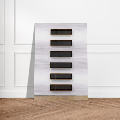 Untitled - 1994 - Donald Judd Brushed Aluminum Print - 70x100 cm / 28x40 inches | Donald Judd Aluminum Print | Donald Judd Prints