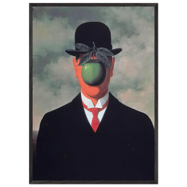 THE GREAT WAR 1964 - Rene Magritte 70x100 cm / 28x40 inches Framed Art Print – Black Wooden Frame
