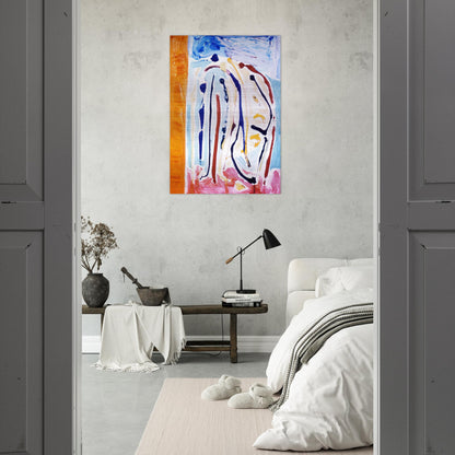 Sky Dance - 1973 - Ronnie Landfield Brushed Aluminum Print - 70x100 cm / 28x40 inches | Ronnie Landfield Aluminum Print | Ronnie Landfield Prints