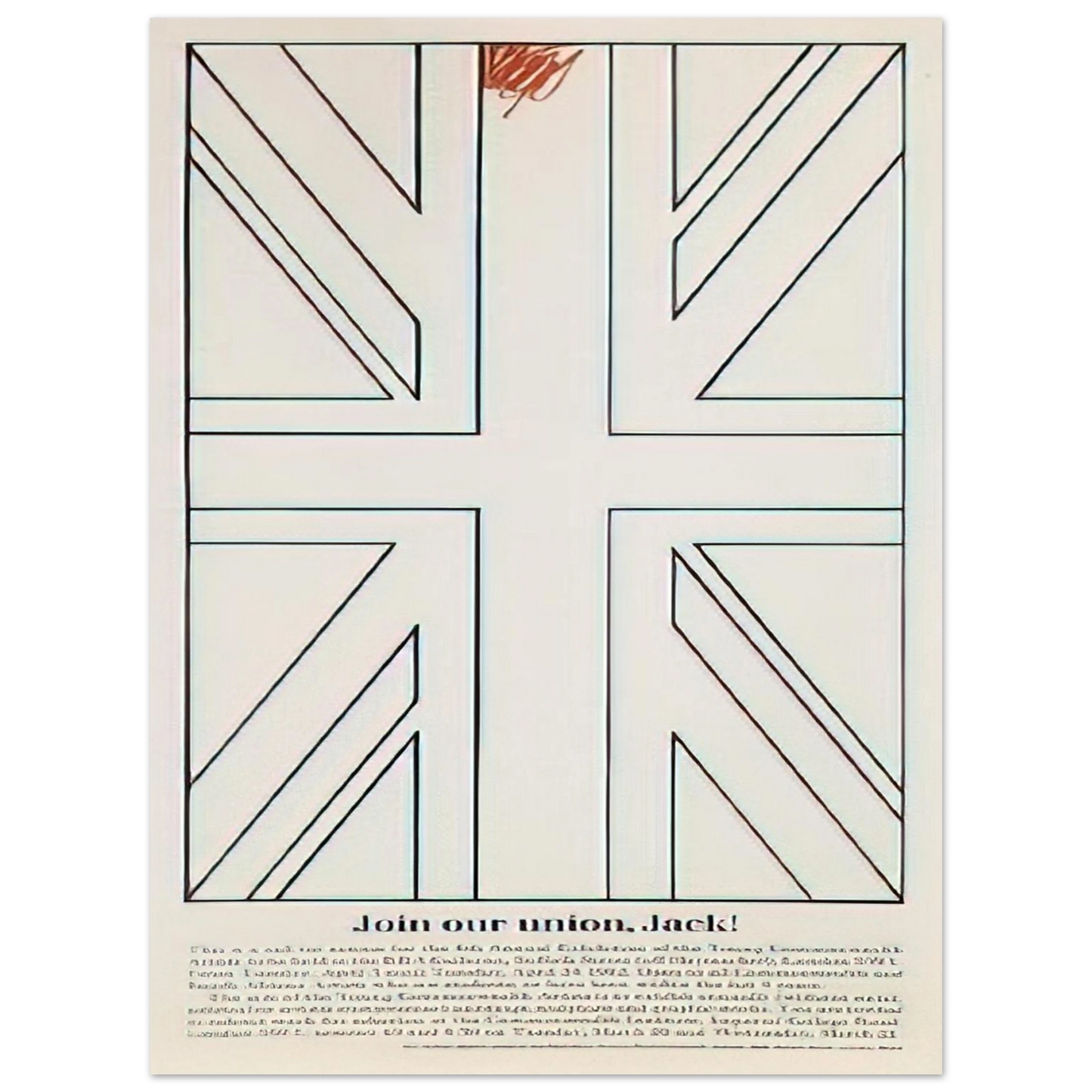 Billy Apple - Join our union, Jack! Young Commonwealth Artists - 1962 Fine Art Poster - Default Title