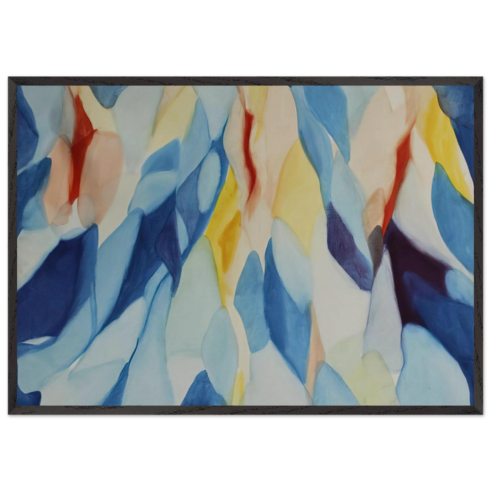 The Way of the Wind - Alice Baber 70x100 cm / 28x40 inches Framed Art Print – Black Wooden Frame