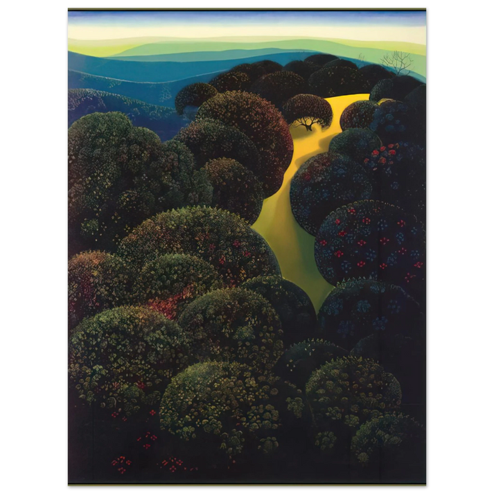 Eyvind Earle - Hidden Pasture  75x100 cm / 30x40inches Fine Art Poster
