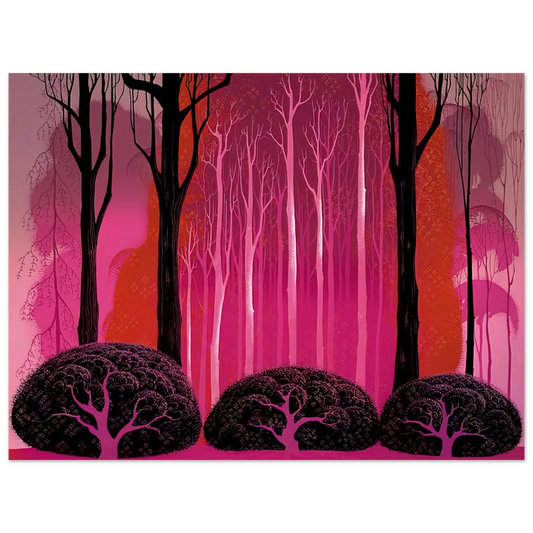 Eyvind Earle - Crimson Glory Fine Art Poster - Default Title