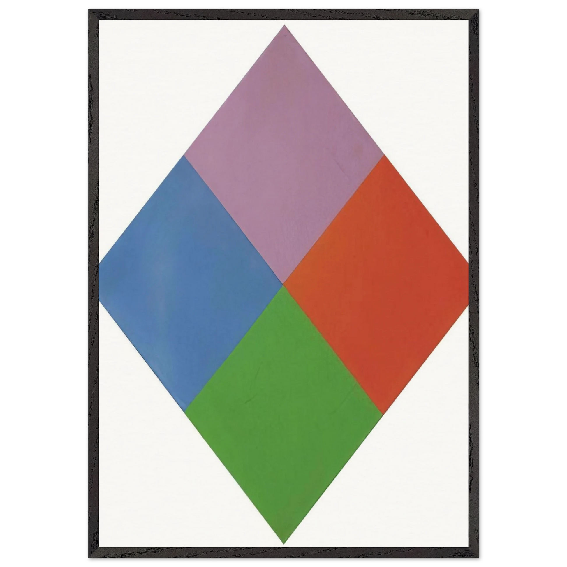 Aus violettem kern - 1967 - Max Bill Framed Art Print – Black Wooden Frame - Default Title - -Framed Art Print