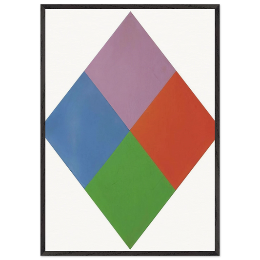 Aus violettem kern - 1967 - Max Bill Framed Art Print – Black Wooden Frame - Default Title - -Framed Art Print