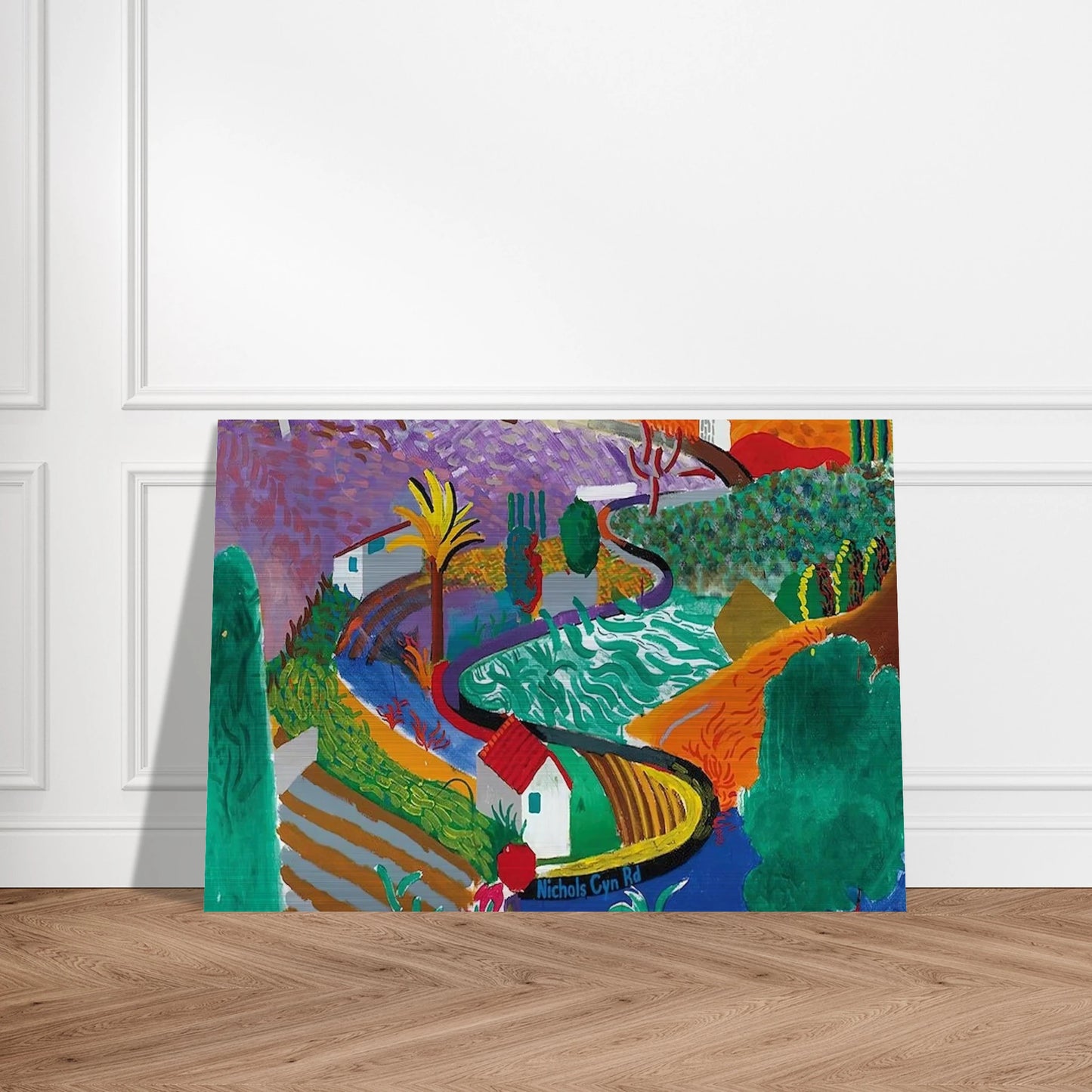 David Hockney - David Hockney Brushed Aluminum Print - 70x100 cm / 28x40 inches | David Hockney Aluminum Print | David Hockney Prints
