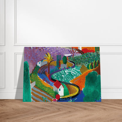 David Hockney - David Hockney Brushed Aluminum Print - 70x100 cm / 28x40 inches | David Hockney Aluminum Print | David Hockney Prints