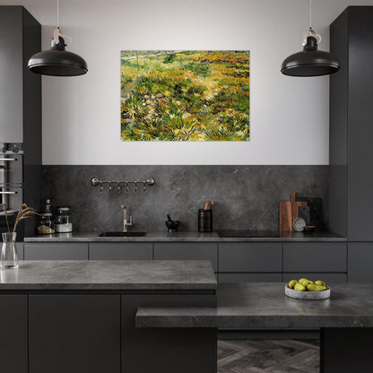 Meadow in the Garden of Saint-Paul Hospital - Vincent van Gogh Acrylic Print - 70x100 cm / 28x40″ inches