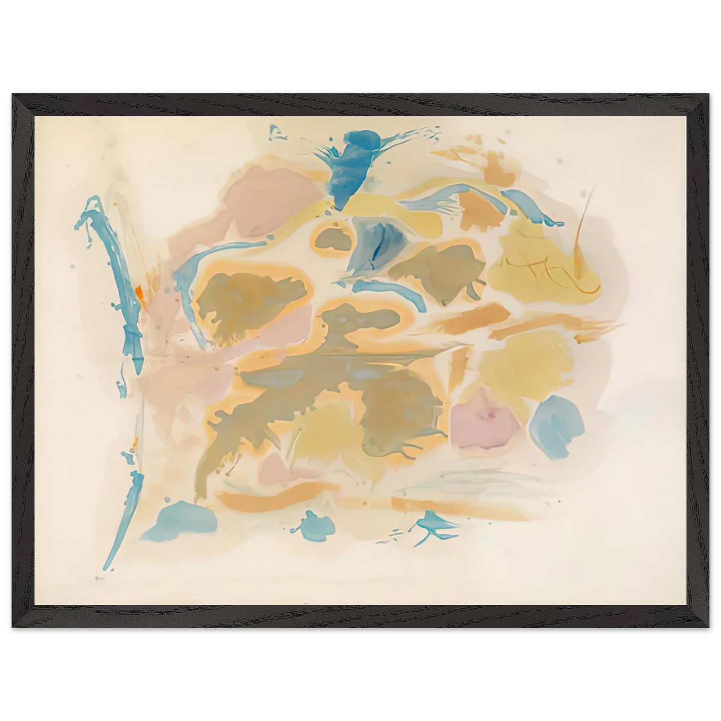 Helen Frankenthaler - Shatter, 1953- Wall Art - 21x29.7 cm / 8x12" - Premium Wooden Framed Poster With Fine Art Paper - Wood frame