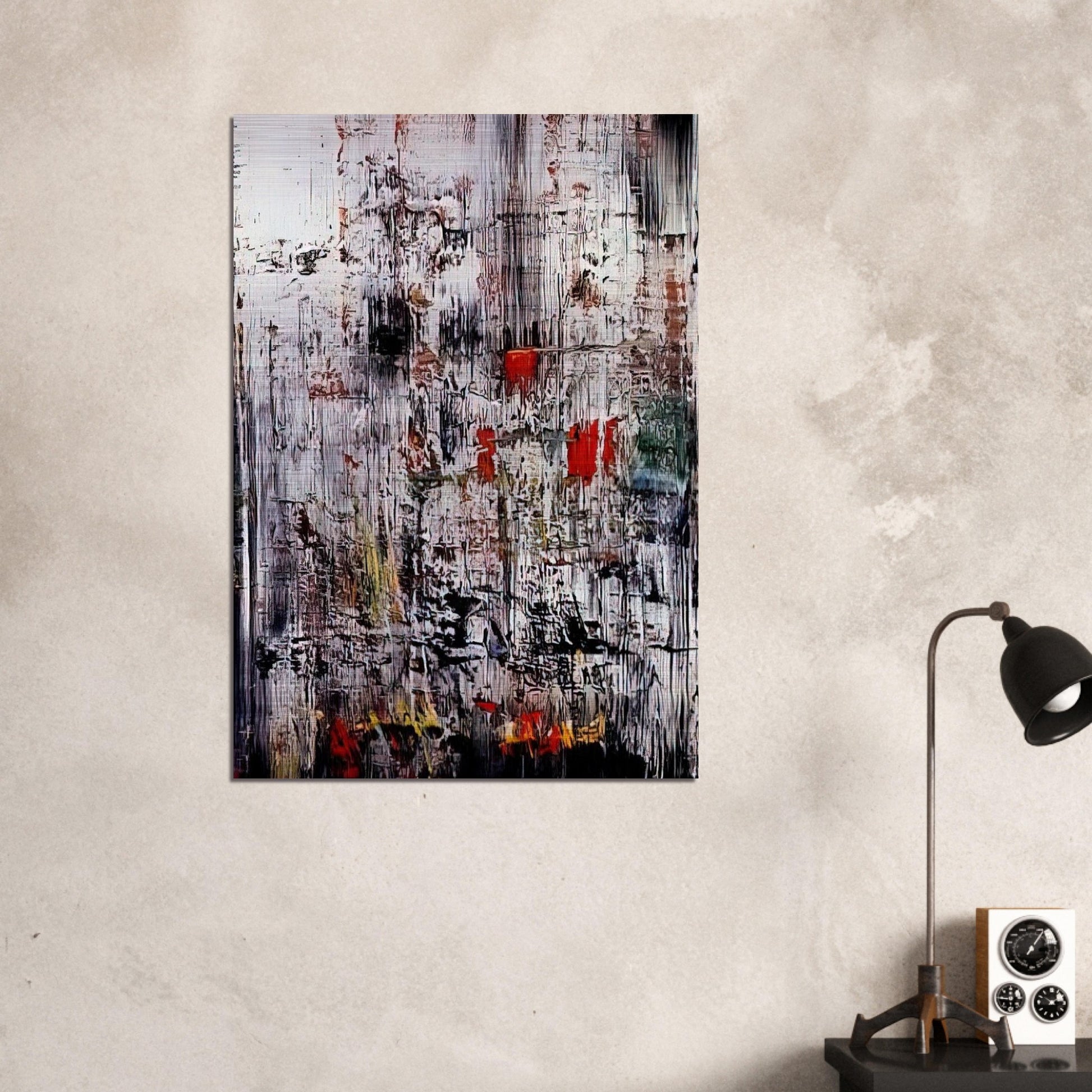 ICE 2 - Gerhard Richter Brushed Aluminum Print - 70x100 cm / 28x40 inches | Gerhard Richter Aluminum Print | Gerhard Richter Prints