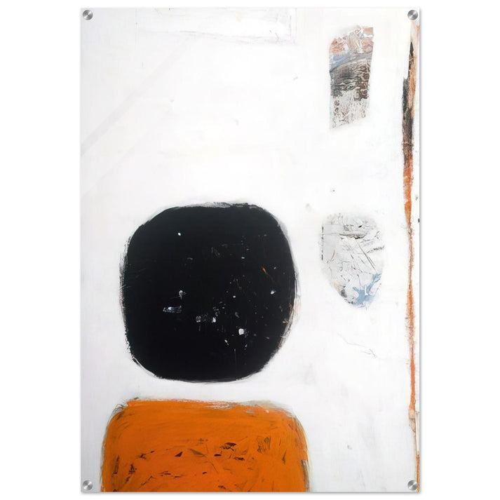 Orange, Black and White - 1960 - William Scott Acrylic Print - 70x100 cm / 28x40″ inches | William Scott Wall Art | William Scott Prints