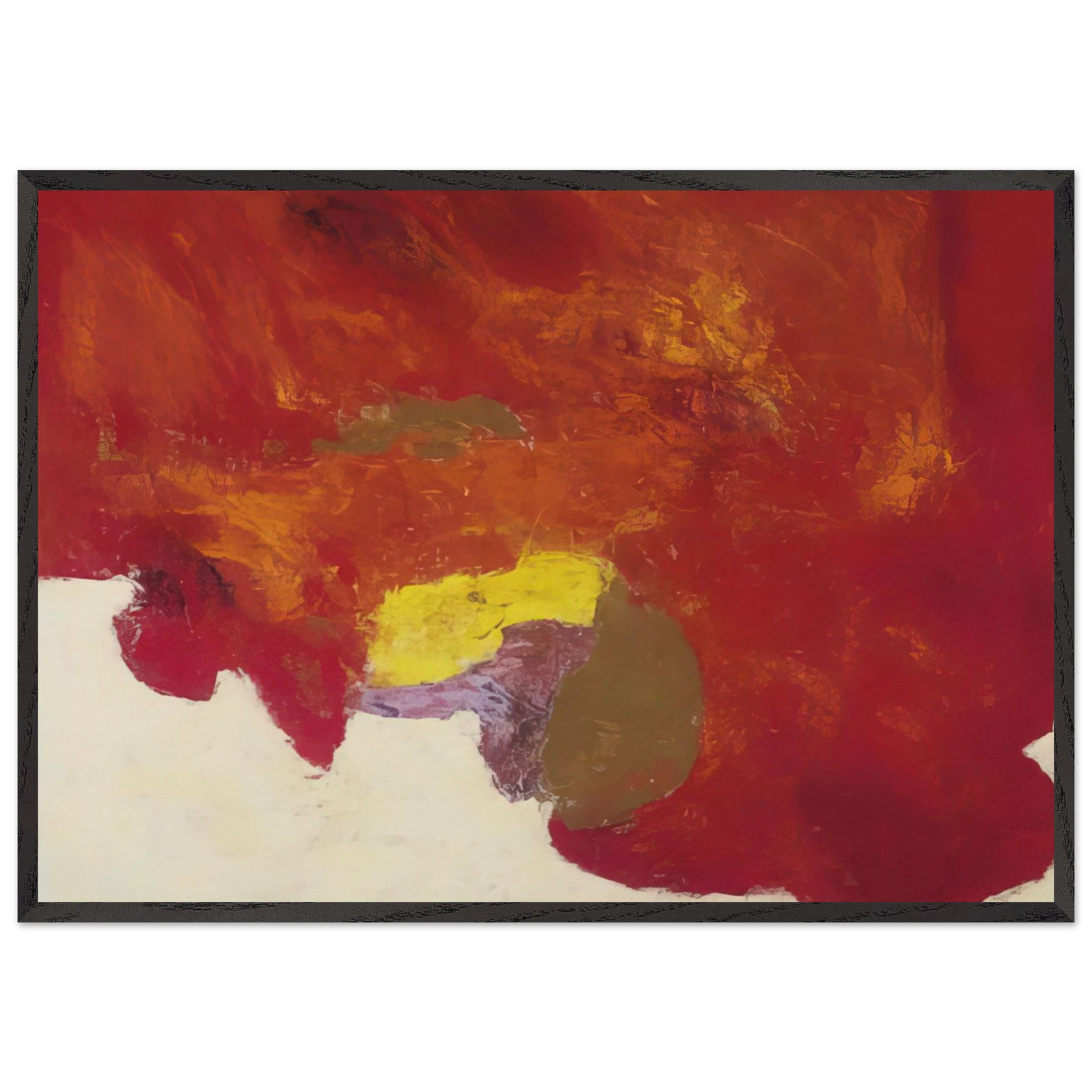 Byzantium III - 1958 - Theodoros Stamos Framed Art Print – Black Wooden Frame - Default Title - -Framed Art Print