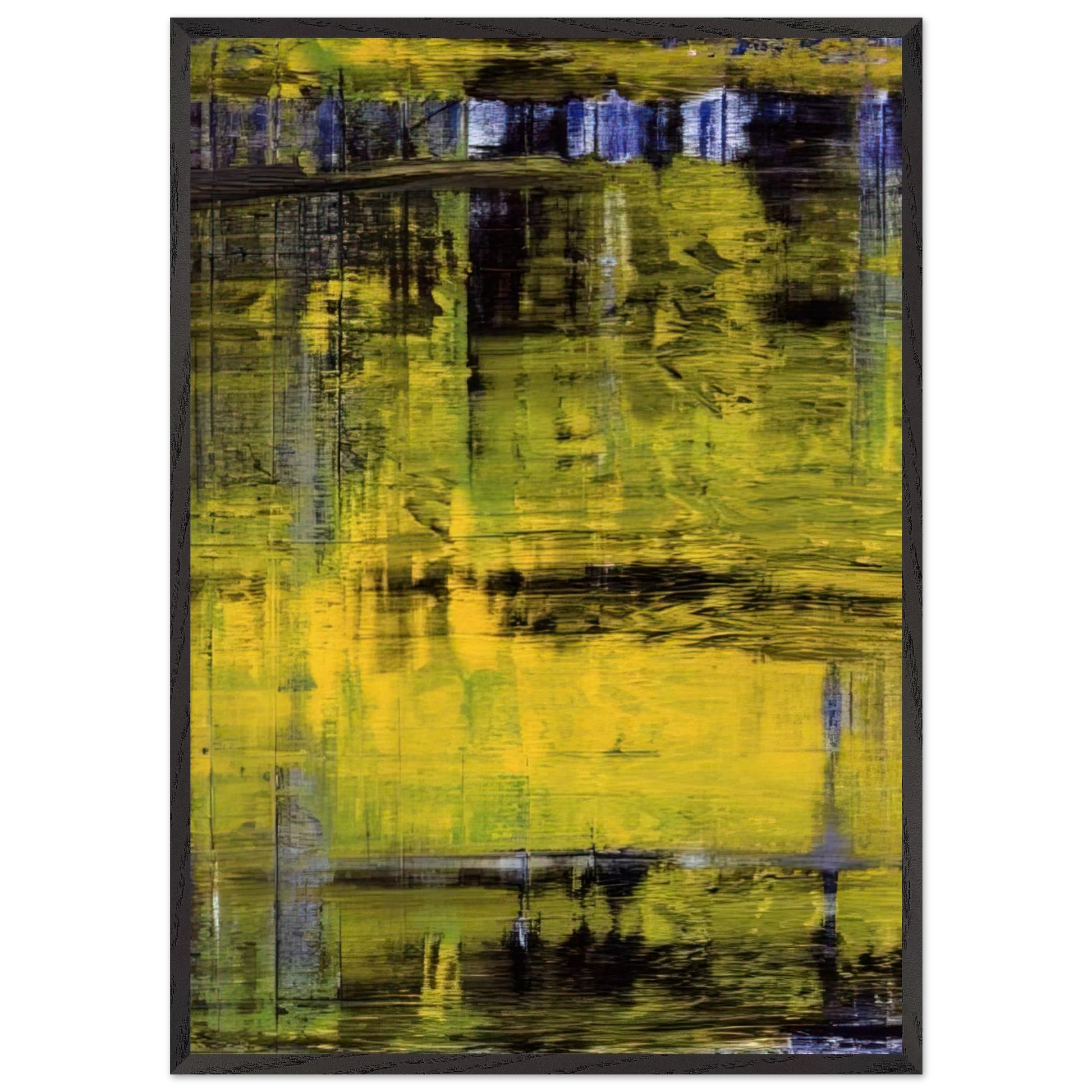 ABSTRAKTES BILD ABSTRACT PICTURE 1994 - Gerhard Richter Framed Art Print – Black Wooden Frame - Default Title - -Framed Art Print