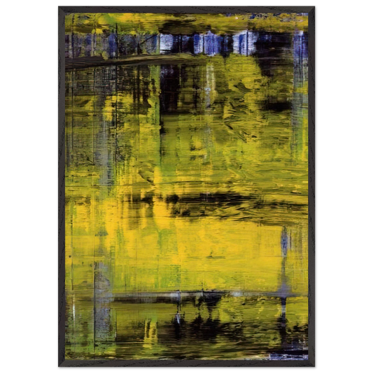 ABSTRAKTES BILD ABSTRACT PICTURE 1994 - Gerhard Richter Framed Art Print – Black Wooden Frame - Default Title - -Framed Art Print
