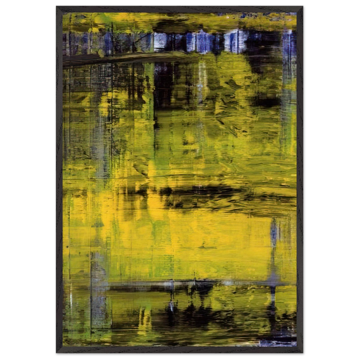 ABSTRAKTES BILD ABSTRACT PICTURE 1994 - Gerhard Richter 70x100 cm / 28x40 inches Framed Art Print – Black Wooden Frame